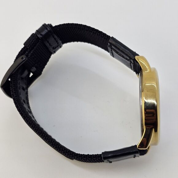 Timex Men's Easy Reader Watch 38MM Gold Case White Dial New Black Canvas Bands - Picture 14 of 15